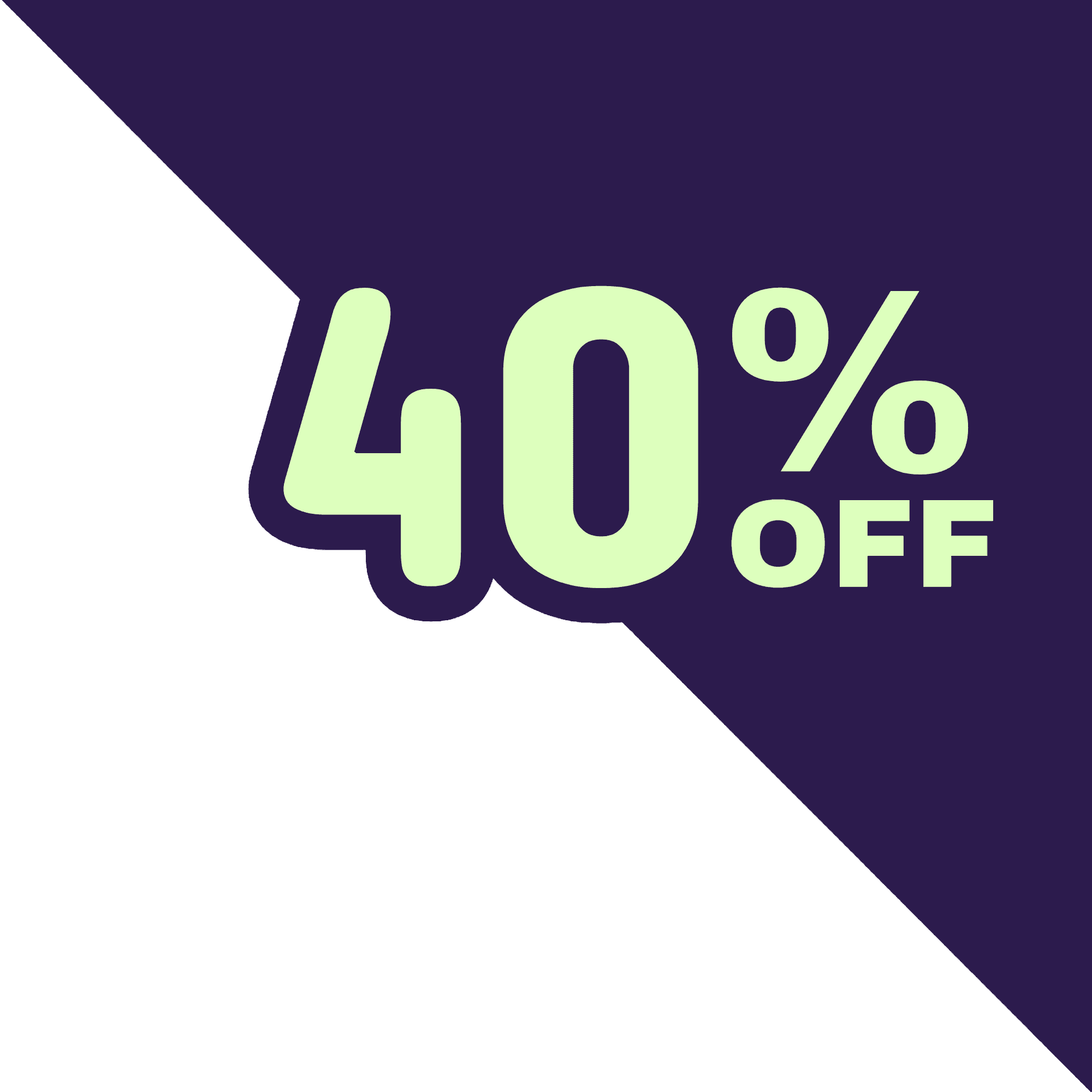 Discount 40% Badge